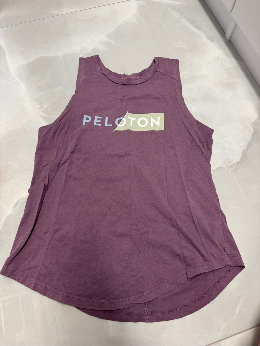 Peloton Women's Tank Top - Plum with Pale Green Logo